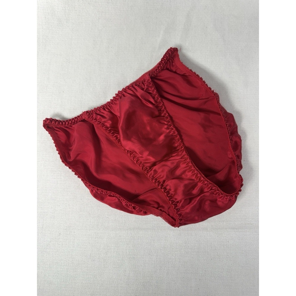 VTG Victoria's Secret HighCut Satin 100% Silk String Bikini NWT 80s Second Skin